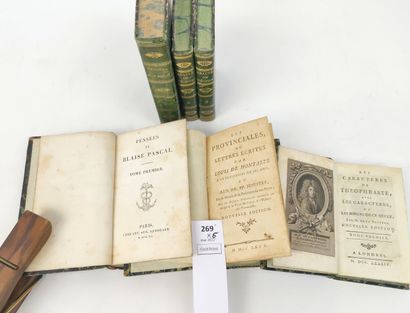 null Ensemble de 5 volumes in-16 du XVIIIe ou XIXe siècles :

LA BRUYERE. Les Caractères...