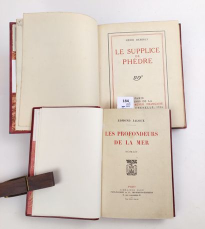 null Editions Originales. 2 volumes bien reliés :

JALOUX Edmond. Les Profondeurs...