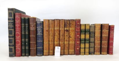 Un ensemble de 19 volumes reliés du XIXe...