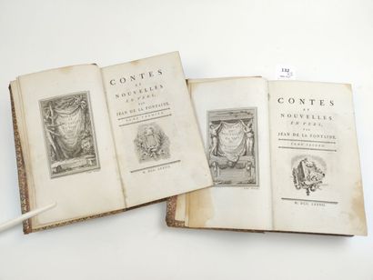 null LA FONTAINE. Contes et Nouvelles en vers de Jean de La Fontaine. 2 volumes in-8...
