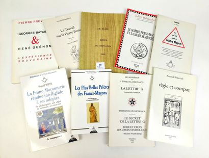 null [Franc-Maçonnerie]. 9 volumes :

BEDARRIDE Armand. Le Travail sur la Pierre...