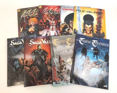 8 albums cartonnés, dont Saga Valta (2 albums),...
