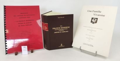 null [Ardèche]. Ensemble de 3 volumes :

VILLAIN Jules. La France moderne. Dictionnaire...
