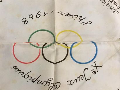null Foulard des jeux olympiques d'hiver en 1968 à Grenoble