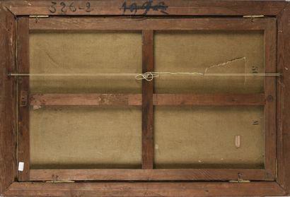  E CARON BERGER 
Paysage 
Huile sur toile 
Signée en bas à droite 
75 x 115 cm 
...