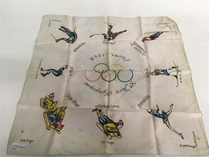 Foulard des jeux olympiques d'hiver en 1968...
