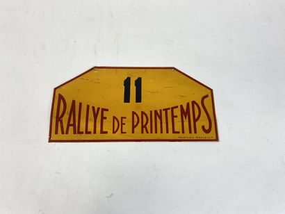 null Rallye de printemps, concurrent n°11

Plaque de rallye en tôle