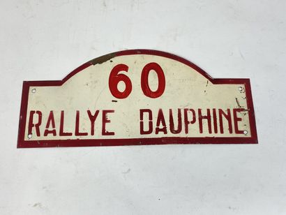 3ème Rallye du Dauphiné, concurrent n°60...