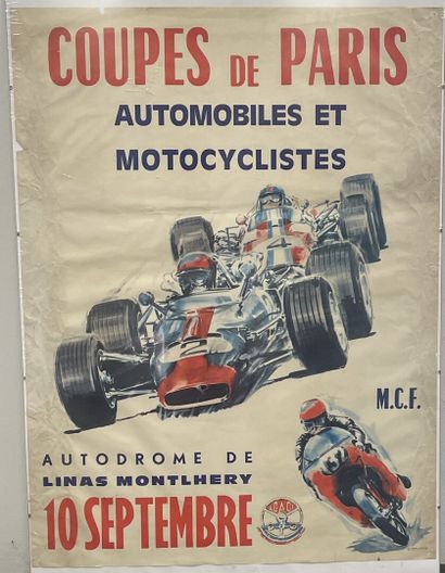 null COUPES de PARIS AUTOMOBILES ET MOTOCYCLISTES

Affiche imprimée sur papier par...