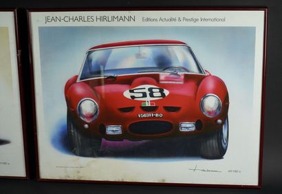 null Jean-Charles HIRLIMANN

Lot of two framed posters showing the FERRARI 250 GTO...