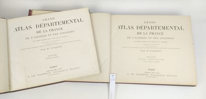 null [LE VASSEUR]. Grand atlas départemental de la France, de l'Algérie et des colonies....