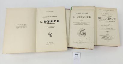 null [Chasse]. Ensemble de 3 volumes :

Manuel illustré de chasseur. Paris, sans...