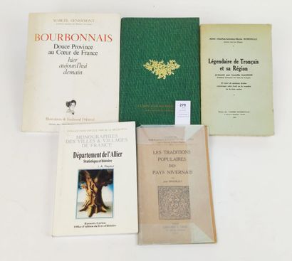 null BOURBONNAIS. Réunion de 5 volumes :

BORDELLE Charles-Antoine-Marie. Légendaire...