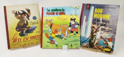 null 3 albums de BD anciennes : 



Aventures de Placid et Muzo 

Bob Morane et les...