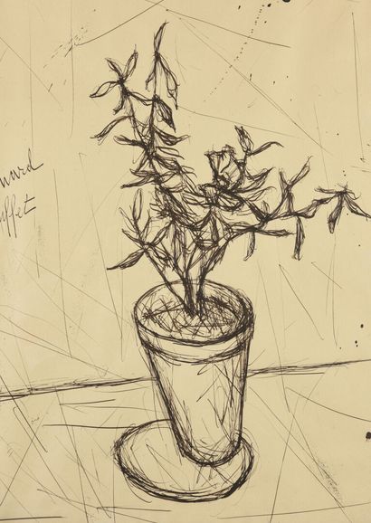 null Bernard BUFFET (1928-1999)

The flower pot, 1948

Indian ink drawing on paper,

Dated...