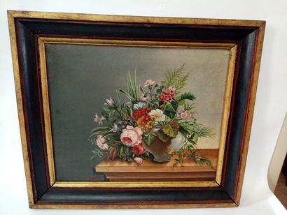 null C. REGEF 

Bouquet de fleurs 

Huile sur toile 

Signée en bas à gauche et datée...