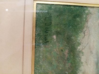 null Louis DEBRAS (1820-1899) 

Paysage arboré 

Pastel sur papier 

Signé en bas...