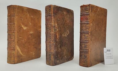 Un ensemble d e3 volumes in-12 du XVIIIe...
