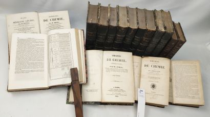 null 16 volumes XIXe relatifs à la Chimie (accidents) :

MALAGUTI M.F. Leçons élémentaires...