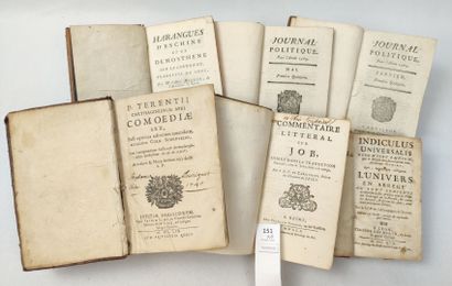 null Un ensemble de 5 volumes in-12 du XVIIe ou XVIIIe siècle (accidents) :

R.P....
