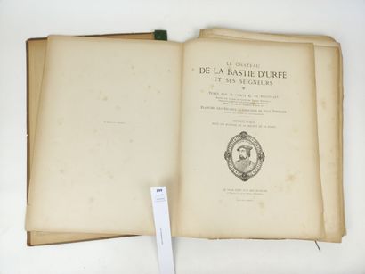 null SOULTRAIT (Comte de). Le Château de la Bastie d'Urfé et ses Seigneurs. Un volume...