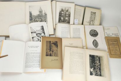 null [Bourgogne] [Saône et Loire]. Un ensemble de 11 volumes ou plaquettes (accidents)...