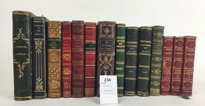null Un ensemble de 14 petits volumes du XIXe siècle bien reliés :

Chansonnier des...