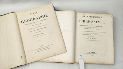 null Un ensemble de 2 atlas du XIXe siècle :

HOUZÉ. Atlas historique de la Terre...