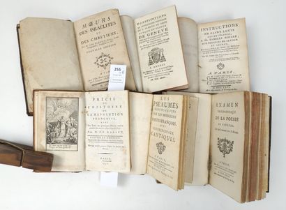 null Un ensemble de 6 volumes reliés du XVIIIe siècle (accidents) :

RABAUT J.P....