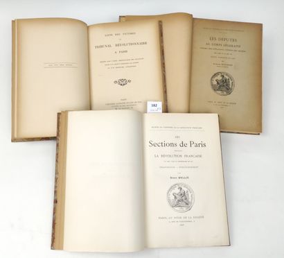 null [Révolution Française]. Un ensemble de 3 volumes :

MELLIE Ernest. Les Sections...