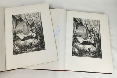 null LIVRE ROUGE (Le). Histoire de l'échafaud. Deux volumes in folio, demi-reliures...