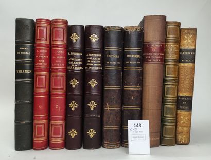 [Histoire]. 10 volumes reliés du XIXe ou...