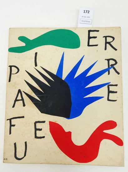 null [Henri MATISSE]. Pierre à Feu. Les Miroirs profonds. In-8 broché. Édition originale...