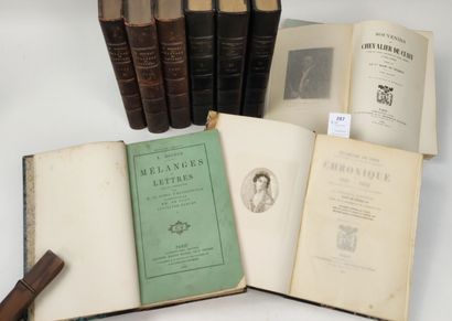 null [Histoire]. Un ensemble de 10 volumes : 

DUCHESSE DE DINO. Chroniques de 1831...
