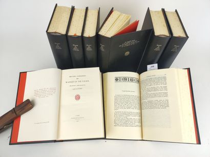 null [Sade]. OEuvres Complètes du Marquis de Sade. 16 tomes en 8 volumes in-8. Paris,...