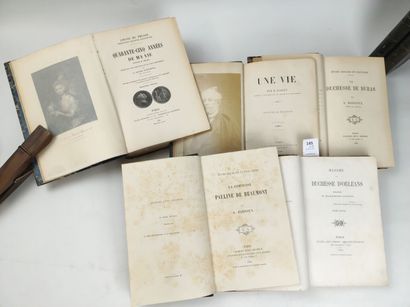 null [Histoire et biographies]. 7 volumes du XIXe ou du début du XXe siècle :

BARDOUX...