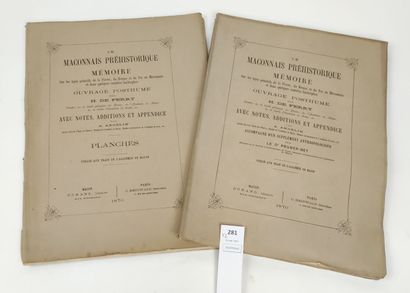 null [Bourgogne] [Saône et Loire]. FERRY, H. de. Le Mâconnais préhistorique. Mémoire...