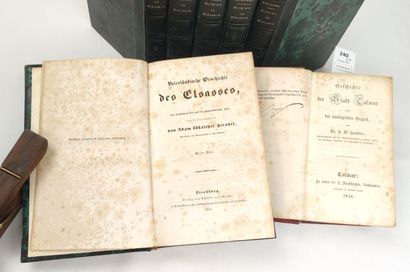 null [ALSACE]. Ensemble de 7 volumes du XIXe siècle :

STROBEL (Adam Walter). Vaterlandische...