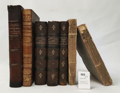 7 volumes du XVIIIe ou du XIXe siècle (accidents) :...