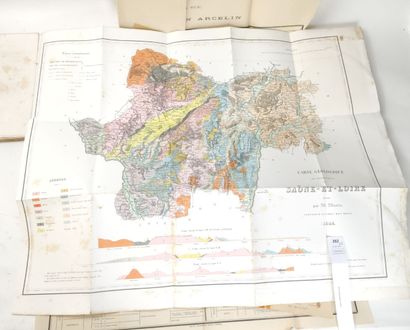 null [Saône et Loire] [Géologie]. Un ensemble de trois documents (accidents):

MANES...
