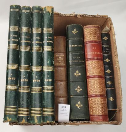 [Voyages]. 8 volumes du XIXe : 
NANSEN Fridtjof....