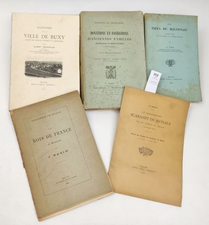 null [Bourgogne - Saône et Loire]. 5 volumes ou plaquettes (accidents):

LEX L. Les...