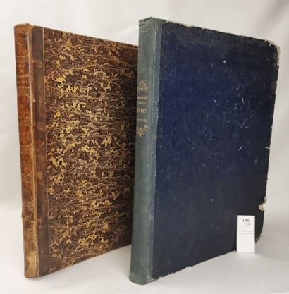 Un ensemble de 2 atlas du XIXe siècle : 
HOUZÉ....