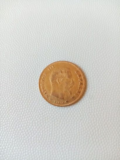 Pièce de 5 francs en or jaune Napoléon I...