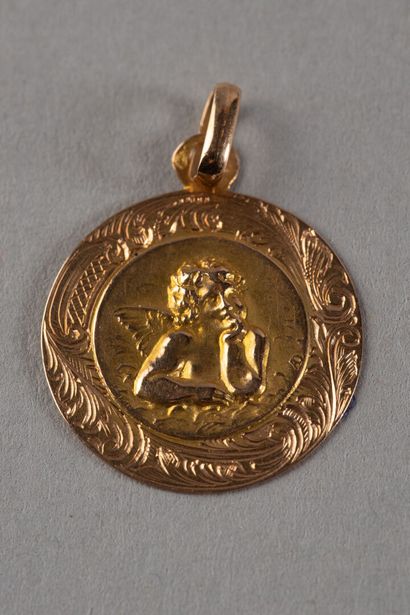 Médaille de baptême en or jaune

Pds: 1.3...