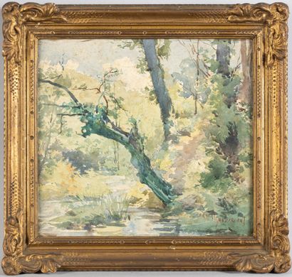 null Ernest YAN d'ARGENT (1849-1908)

Paysage de bord de rivière

Aquarelle sur papier...