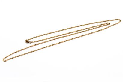 Chain in yellow gold (750) 18K curb chain....