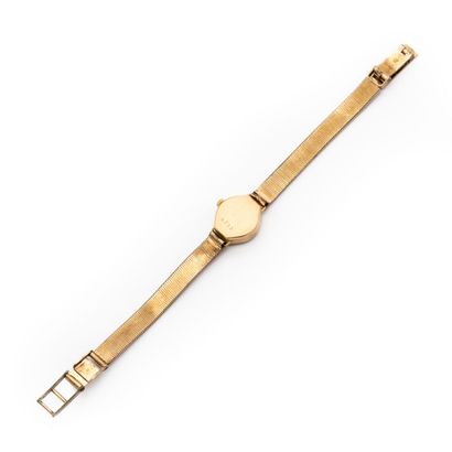null SIPA Ladies' watch, 18K (750) yellow gold case, metal bracelet, mechanical movement....