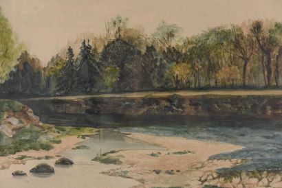 null Charles MOREL

Paysage de bord de rivière

Aquarelle

Signé

46 x 64 cm