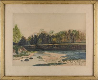 null Charles MOREL

Paysage de bord de rivière

Aquarelle

Signé

46 x 64 cm